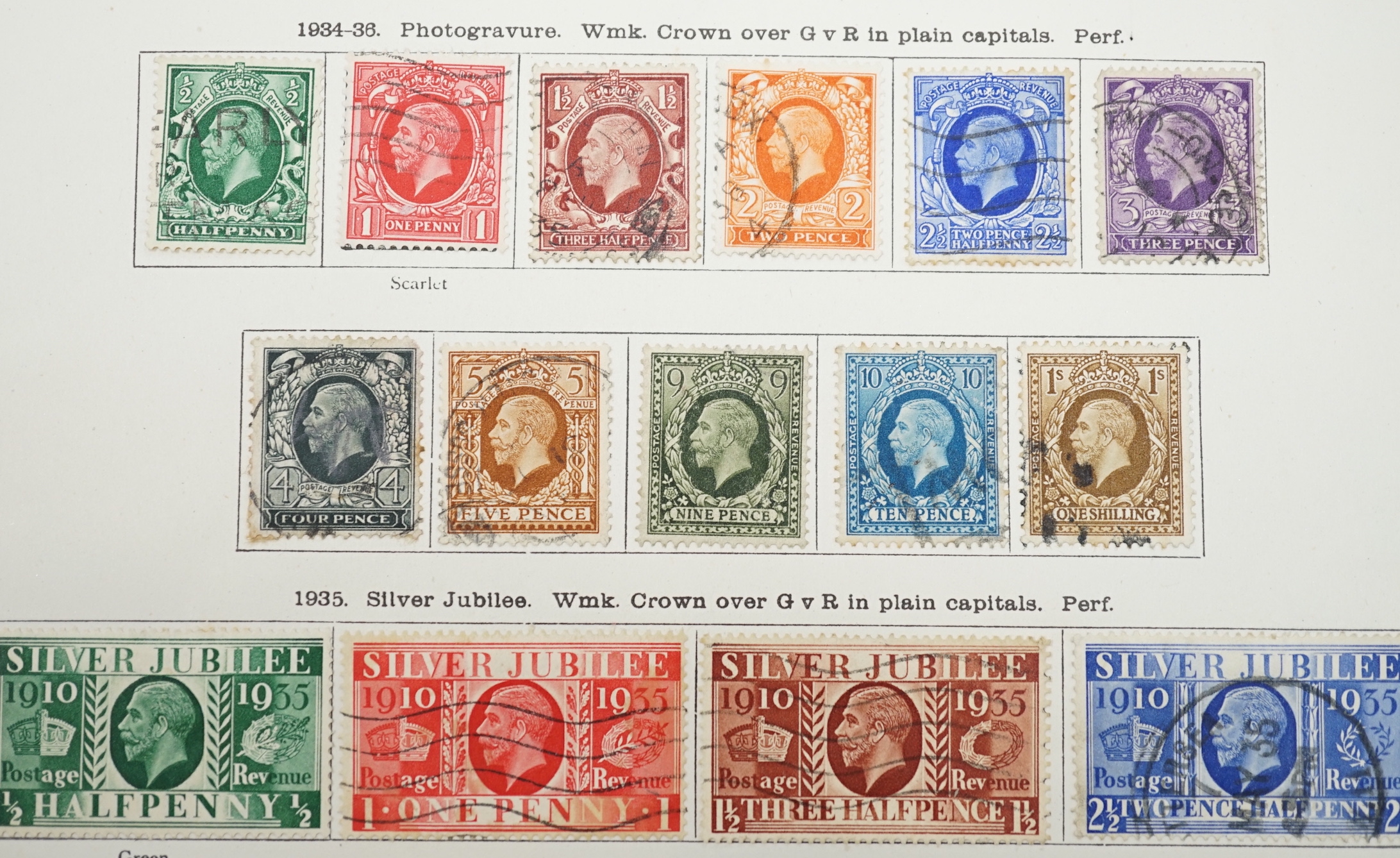 British Empire collection in two albums including 19th century stamps
